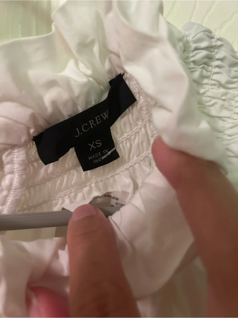 J. Crew lightweight white